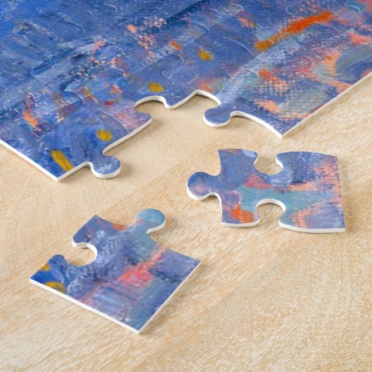 De rode boom van Piet Mondrian Legpuzzel (Zijkant)