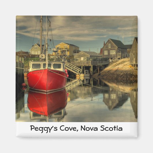 De rode boot, Peggy's Cove, Nova Scotia Magneet (Voorkant)