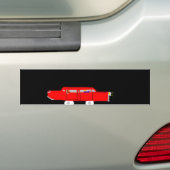 De Rode Bumpersticker (Op auto)