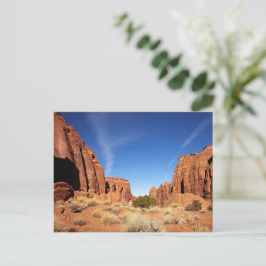 De rode Canion van de Rots Briefkaart (Staand voorkant)
