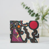 De Rode Cirkel van Wassily Kandinsky Briefkaart (Staand voorkant)