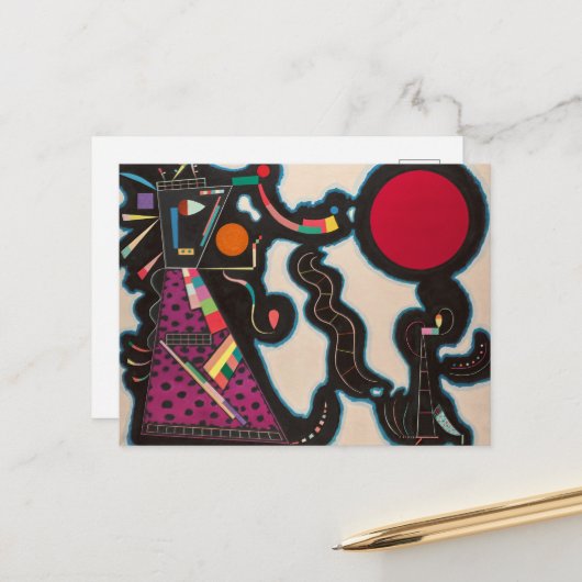 De Rode Cirkel van Wassily Kandinsky Briefkaart (Voorkant / Achterkant in situ)