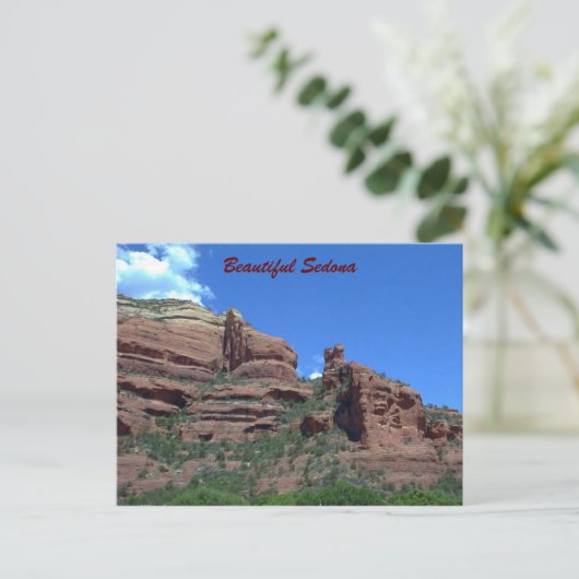 De Rode Cliffs van Sedona-Briefkaart Briefkaart (Staand voorkant)