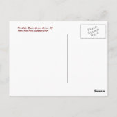 De Rode Cliffs van Sedona-Briefkaart Briefkaart (Achterkant)