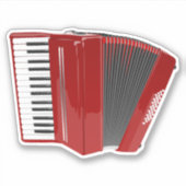 de rode cordion, sticker (Voorkant)