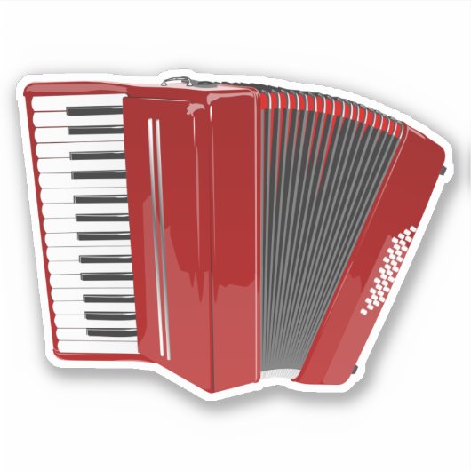 de rode cordion, sticker (Voorkant)