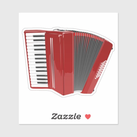 de rode cordion, sticker (Vel)