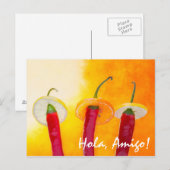 De Rode, De Hete, De Chili Briefkaart (Voorkant / Achterkant)