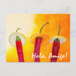 De Rode, De Hete, De Chili Briefkaart