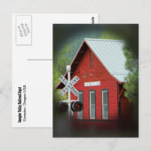 De Rode Depot van de pomp Briefkaart (Voorkant / Achterkant)