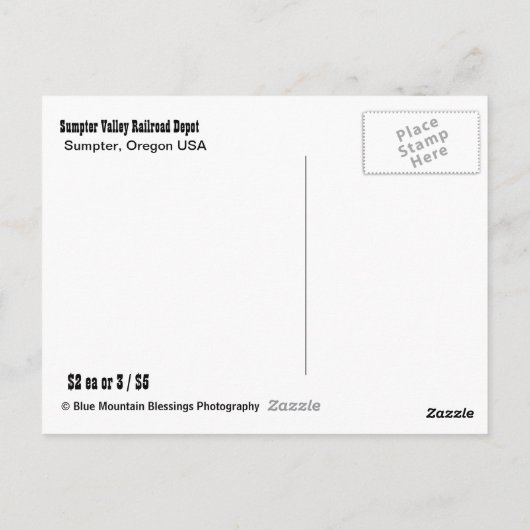 De Rode Depot van de pomp Briefkaart (Achterkant)