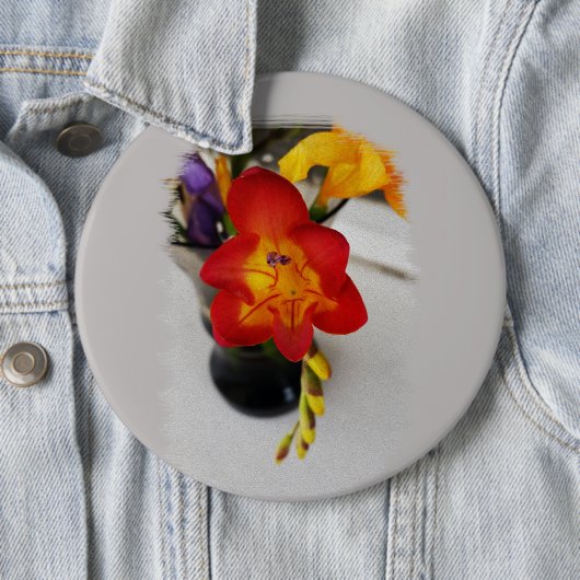 De rode diepheid ronde button 6,0 cm (In situ)