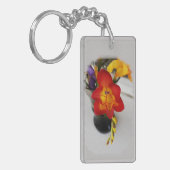 De rode diepheid sleutelhanger (Voorkant Links)