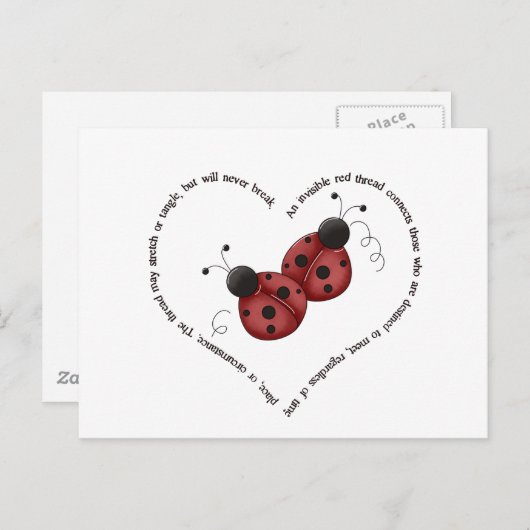 De rode draad briefkaart (Voorkant / Achterkant)