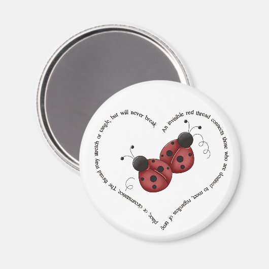 De rode draad magneet (Voorkant / Achterkant)