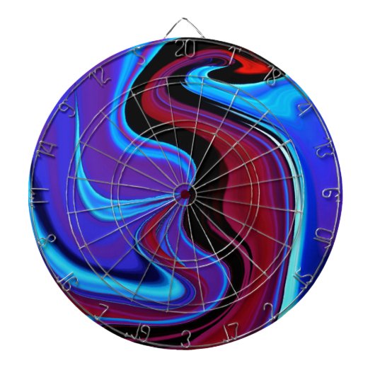 De rode draak Abstract Dartbord (Voorkant)