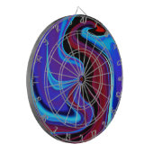 De rode draak Abstract Dartbord (Voorkant Links)