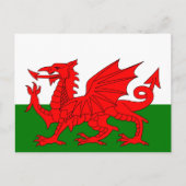 De rode draak (vlag van Wales) Briefkaart (Voorkant)