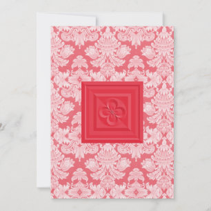 De rode Dwars van het Huwelijk Quatrefoil Kaart