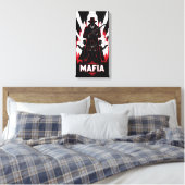 De rode eed canvas afdruk (Insitu (Slaapkamer))