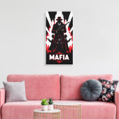 De rode eed canvas afdruk (Insitu (Woonkamer))