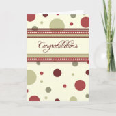 De rode en Beige Kaart van het Jubileum van de (Voorkant)