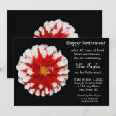 De rode en Witte BloemenUitnodiging van de Partij Kaart (Voorkant / Achterkant)