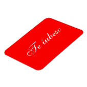 De rode en witte tablet magneet (Linkerzijde)