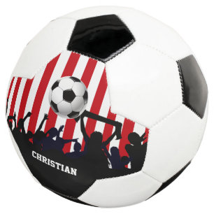 De rode en Witte Ventilators en het Football van Voetbal
