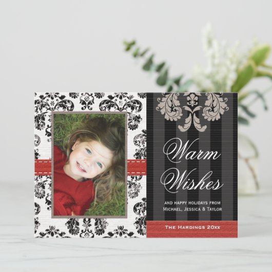 De rode en Zwarte Kaart van de Foto van de (Staand voorkant)