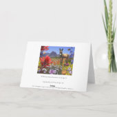 De rode fantasie van de Canion van de Rots Kaart (Achterkant)