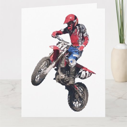 De rode Fiets van het Vuil Kaart (Voorkant)