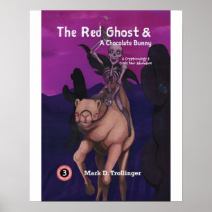 De rode geest en een chocoladekonijn - Poster Prin
