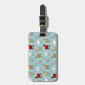 De rode geit bagagelabel (Voorkant verticaal)