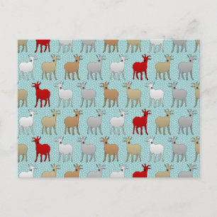 De rode geit briefkaart