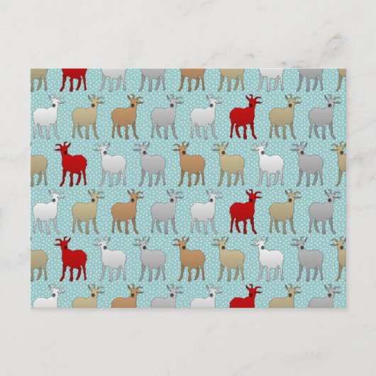 De rode geit briefkaart (Voorkant)