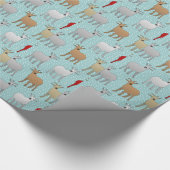 De rode geit cadeaupapier (Hoek)