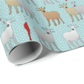 De rode geit cadeaupapier (Rol Hoek)