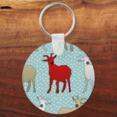 De rode geit sleutelhanger (Voorkant)