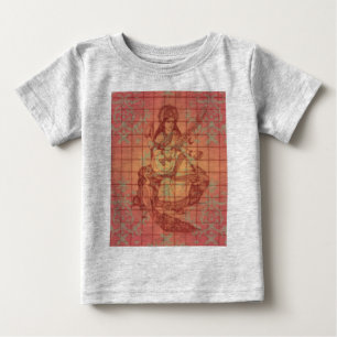 de rode gele Hindoese Wijsheid India van Saraswati