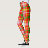 De rode Gele Roze en Groene Leggings van het (Links)