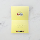 De rode Gelukkige Verjaardag van het Puppy van Kaart (Binnen)