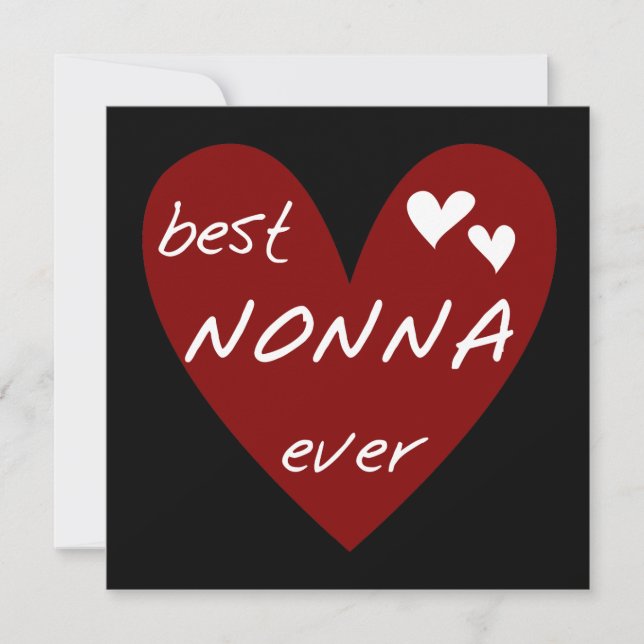 De rode giften van de T-shirts Nonna van het Hart (Voorkant)