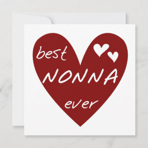 De rode giften van de T-shirts Nonna van het Hart
