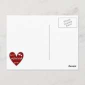 De rode giften van de T-shirts Nonna van het Hart Briefkaart (Achterkant)