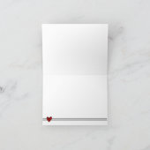 De rode Gingang dankt u Bedankkaart (Binnen)