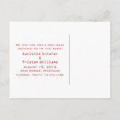 De rode Grafiek van de Wiskunde van het Hart spare Aankondigingskaart (Achterkant)