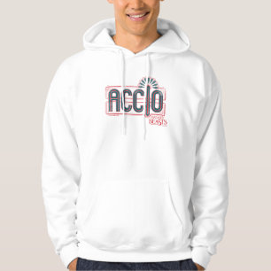 De rode Grafische Werktijd van het Art deco ACCIO Hoodie