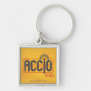 De rode Grafische Werktijd van het Art deco ACCIO Sleutelhanger