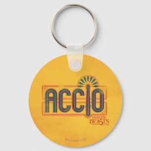 De rode Grafische Werktijd van het Art deco ACCIO Sleutelhanger